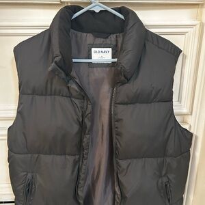 Old Navy Charcoal Puffer Vest